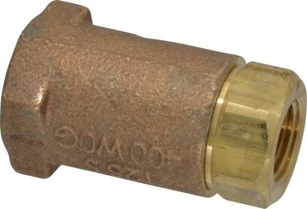 Conbraco - 3/8" Bronze Check Valve - Inline, FNPT x FNPT - Strong Tooling