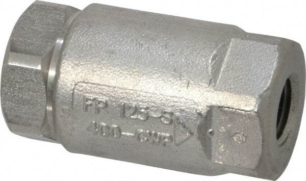 Conbraco - 1/4" Stainless Steel Check Valve - Inline, FNPT x FNPT - Strong Tooling