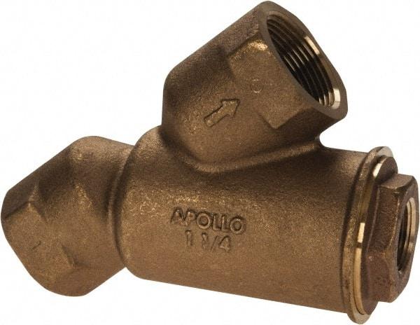 Conbraco - 1-1/4" Pipe, FNPT Ends, Cast Bronze Y-Strainer - 400 psi WOG Rating - Strong Tooling