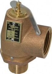 Conbraco - 3/4" Inlet, 1" Outlet, ASME Safety Relief Valve - 30 Max psi, Bronze, 710,000 BTUs - Strong Tooling