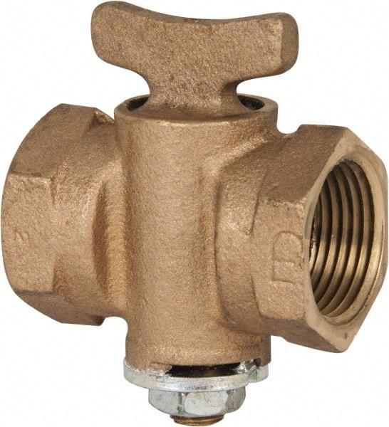 Conbraco - 1" Pipe, Tee Head Wrench Operated Gas Cock - Bronze - Strong Tooling