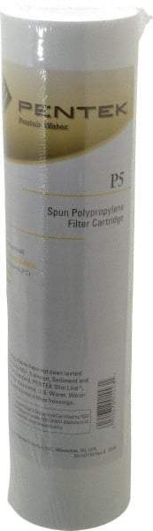 Pentair - 2-3/8" OD, 5µ, Polypropylene Spun Bonded Cartridge Filter - 9-7/8" Long, Reduces Sediments - Strong Tooling