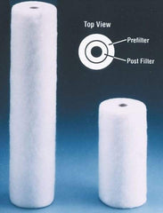 Value Collection - 4-5/16" OD, 5µ, Polypropylene Melt Blown-Thermal Bonded Cartridge Filter - 20" Long, Reduces Sediments - Strong Tooling