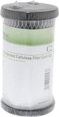 Pentair - 2-1/2" OD, 5µ, Carbon Impregnated Cellulose Pleated-Dual Purpose-Powder Activated Cartridge Filter - 4-7/8" Long, Reduces Tastes, Odors & Sediments - Strong Tooling