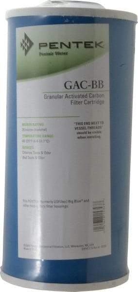 Pentair - 4-1/2" OD, 20µ, Granular Activated Carbon Maximum Absorption Cartridge Filter - 10" Long, Reduces Tastes, Odors & Sediments - Strong Tooling