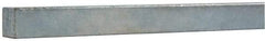 Made in USA - 12" Long x 3/8" High x 3/8" Wide, Zinc-Plated Key Stock - Low Carbon Steel - Strong Tooling