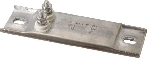 Hotwatt - 120 Volt, 150 Watt, 5-1/2" Long Channel Strip Heater - 1" Hot Length, 50 Watt per Sq In - Strong Tooling