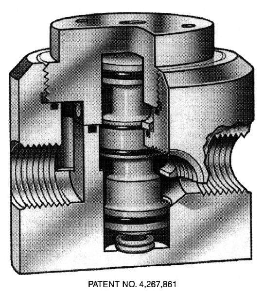 Simtech - 3/4" NPTF Diverator Air Valve - 150 Max psi, PVC/EPDM Material - Strong Tooling