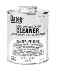 Oatey - 1 Gal All-Purpose Cleaner - Clear, Use with ABS, PVC & CPVC For All Diameters - Strong Tooling