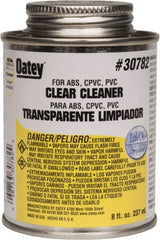 Oatey - 8 oz All-Purpose Cleaner - Clear, Use with ABS, PVC & CPVC For All Diameters - Strong Tooling