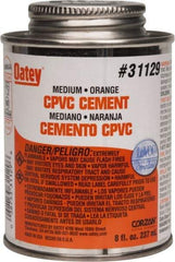 Oatey - 8 oz Medium Bodied Cement - Orange, Use with CPVC & CTS up to 6" Diam - Strong Tooling