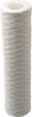 Parker - 2-1/2" OD, 1µ, Cotton String-Wound Cartridge Filter - 10" Long - Strong Tooling