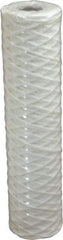 Parker - 2-1/2" OD, 1µ, Cotton String-Wound Cartridge Filter - 10" Long - Strong Tooling