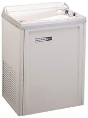 Halsey Taylor - 7.6 GPH Cooling Capacity Compact Flush Wall Mounted Water Cooler & Fountain - Vinyl Cabinet, 370 Watts, 4.0 Full Load Amperage, 0.16 hp - Strong Tooling