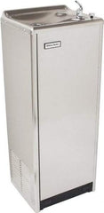 Halsey Taylor - 14 GPH Cooling Capacity Deluxe Floor Standing Water Cooler & Fountain - In-Wall, 0.2 hp, Stainless Steel - Strong Tooling