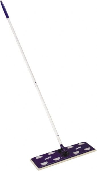 Swiffer - Green & Silver Mop - 17" Long x 5" Wide Head, 46" Long Handle, Microfiber Head - Strong Tooling