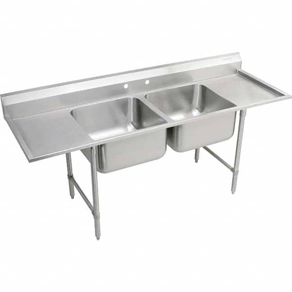 ELKAY - Stainless Steel Sinks Type: Scullery Sink Outside Length: 77-1/4 (Inch) - Strong Tooling