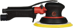 Chicago Pneumatic - 12,000 OPM, 16 CFM Air Consumption, 90 psi Air Pressure, Palm Air Orbital Sander - Round Pad, Hook & Loop Backing, 1/4" Inlet - Strong Tooling