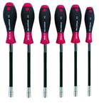 7 Piece - 5.0 - 13.0mm - SoftFinish® Cushion Grip Flexible Shaft Metric Nut Driver Set - Strong Tooling
