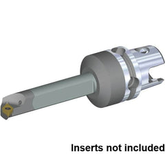 Kennametal - Right Hand Cut, 25mm Min Bore Diam, Size KM40TS Carbide Modular Boring Cutting Unit Head - 100mm Max Bore Depth, Through Coolant, Compatible with DP.. 11T308, DP.. 3252 - Strong Tooling