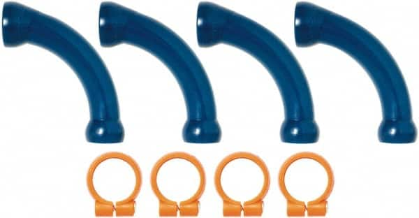 Loc-Line - 1/2" Hose Inside Diam, Coolant Hose Extended Elbow - For Use with Loc-Line Modular Hose System - Strong Tooling