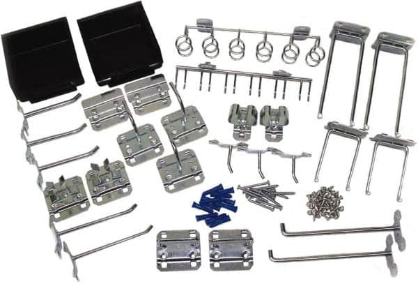 Triton - 30 Piece, Pegboard Hook Set - Zinc Alloy & Steel - Strong Tooling