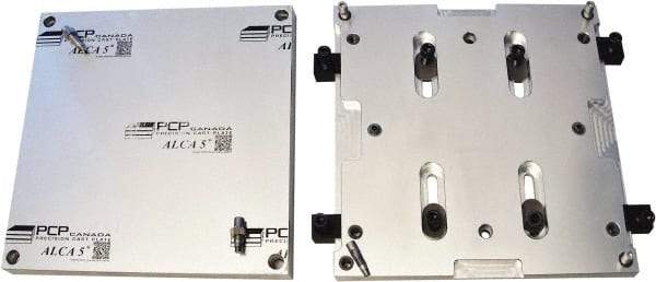 Mitee-Bite - Square Aluminum CNC Clamping Pallet - 379mm Wide x 379mm Long x 25.4mm Thick - Strong Tooling