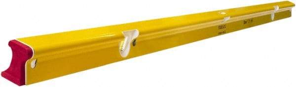 Stabila - 72" Long 3 Vial R-Beam Level - Aluminum, Yellow, 2 Plumb & 1 Level Vials - Strong Tooling