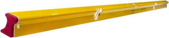 Stabila - 96" Long 3 Vial R-Beam Level - Aluminum, Yellow, 2 Plumb & 1 Level Vials - Strong Tooling