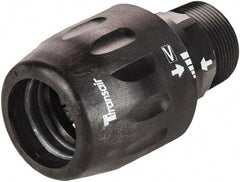 Transair - 1-1/2" ID, 40mm OD, Male Connector - Plastic, 232 Max psi, 1-1/2 Male NPT, 4-1/2" Long - Strong Tooling