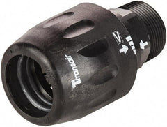 Transair - 1-1/2" ID, 40mm OD, Male Connector - Plastic, 232 Max psi, 1 Male NPT, 4-3/8" Long - Strong Tooling