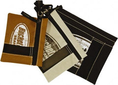 Bucket Boss - 3 Pocket Holster - Canvas, Cream, Brown & Black, 7" Wide x 9" High - Strong Tooling