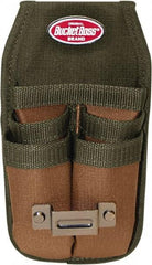 Bucket Boss - 1 Pocket Holster - Polyester, Brown & Green, 4-1/2" Wide x 9-1/2" High - Strong Tooling