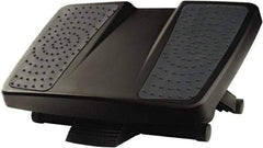 FELLOWES - 17-3/4" Wide, 6-1/2" High Foot Rest - Black & Gray - Strong Tooling