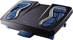 FELLOWES - 17-7/8" Wide, 6-1/2" High Foot Rest - Charcoal, Blue & Gray - Strong Tooling