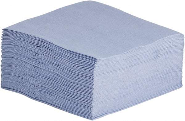 NuTrend Disposables - 1/4 Fold General Purpose Wipes - Poly Pack, 12" x 13" Sheet Size, Blue - Strong Tooling