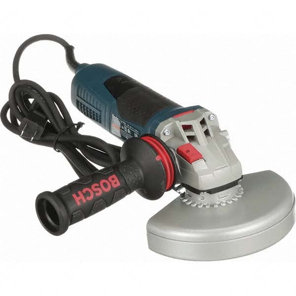 Bosch - 6" Wheel Diam, 9,300 RPM, Corded Angle & Disc Grinder - 5/8-11 Spindle, 120 Volts, 13 Amps - Strong Tooling