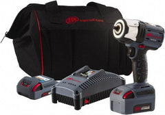 Ingersoll-Rand - 3/8" Drive 20 Volt Pistol Grip Cordless Impact Wrench & Ratchet - 2,100 RPM, 0 to 3,100 BPM, 360 Ft/Lb Torque, 2 Lithium-Ion Batteries Included - Strong Tooling