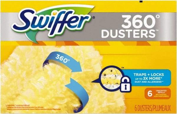 Swiffer - 6" Long Fiber & Plastic Duster - 6" OAL, Yellow - Strong Tooling