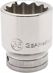 GearWrench - 3/4" Drive, Standard Hand Socket - 12 Points, 2.36" OAL, Alloy Steel, Chrome Finish - Strong Tooling