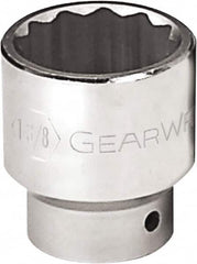 GearWrench - 2-5/16", 3/4" Drive, Standard Hand Socket - 12 Points, 3.07" OAL, Alloy Steel, Chrome Finish - Strong Tooling