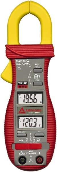 Amprobe - ACD-14-PRO, CAT III, Digital True RMS HVAC Clamp Meter with 1.18" Clamp On Jaws - 600 VAC/VDC, 600 AC Amps, Measures Voltage, Capacitance, Current, microAmps, Resistance, Temperature - Strong Tooling