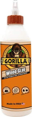 Gorilla Glue - 18 oz Bottle Natural Wood Glue - 3 to 4 hr Working Time, 24 hr Full Cure Time, Bonds to Cork Board & Wood - Strong Tooling