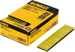 DeWALT - 1-1/4" Long x 1/4" Wide, 18 Gauge Crowned Construction Staple - Steel, Copper Finish, Chisel Point - Strong Tooling