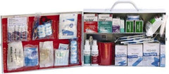 Medique - 435 Piece, 100 Person, Industrial First Aid Kit - 15" Wide x 4-5/8" Deep x 10-1/4" High, Metal Cabinet - Strong Tooling