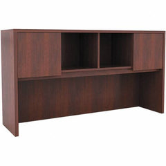 ALERA - 58.88" Long x 35-1/2" High x 15" Deep, Kneespace Credenza - Medium Cherry, Woodgrain Laminate - Strong Tooling