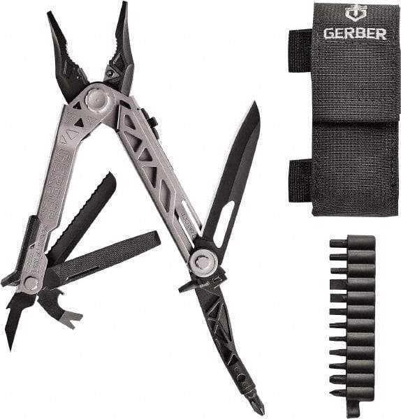 Gerber - 14 Piece, Center Drive Multi-Tool Set - Stainless Steel, 4-45/64" Closed Length - Strong Tooling