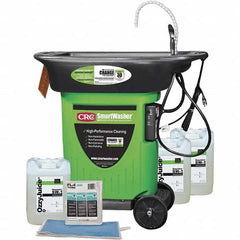 CRC - Free Standing Water-Based Parts Washer - 15 Gal Max Operating Capacity, HDPE Tank, 42" High x 43" Long x 27" Wide, 110 Input Volts - Strong Tooling