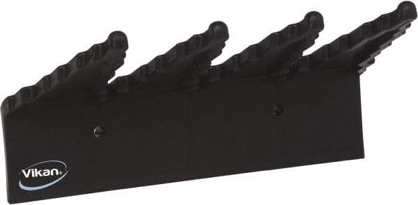 Vikan - 22 Lb, 6-1/2" Wide, 2-1/2" High, Polypropylene, Wall Bracket - 9-1/2" Long, 3 Holders - Strong Tooling