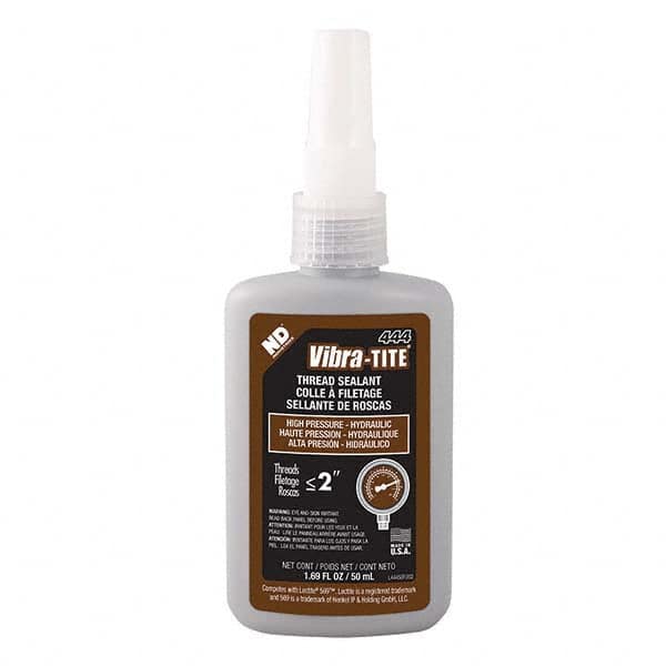 Vibra-Tite - 50 mL Bottle, Brown, Hydraulic - High Pressure Thread Sealant - Strong Tooling